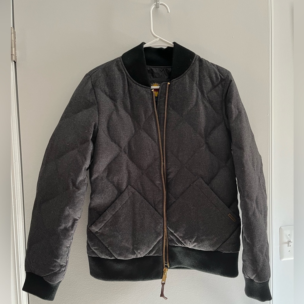 Eddie Bauer Quilted Bomber Style Jacket Mens Medium
